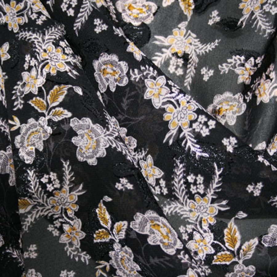 CUT CHIFFON JACQUARD FABRICS